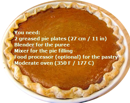 pumpkin pie needs